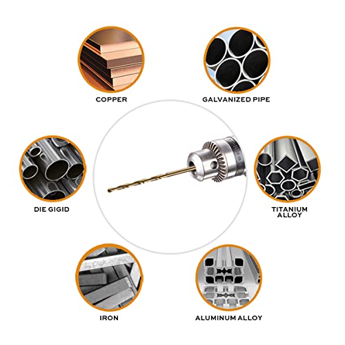 Narwhal 1/16 Inch Drill Bit (13 Pack) Cobalt for Metal & Stainless Steel - size: 1/16 in