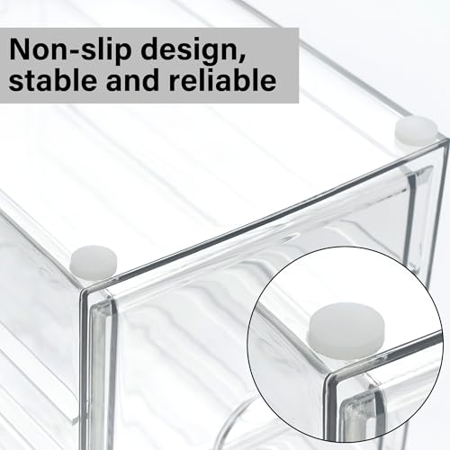 Prsildan Acrylic Drawer Makeup Organizer with 4 Drawers - size: 4 Drawers