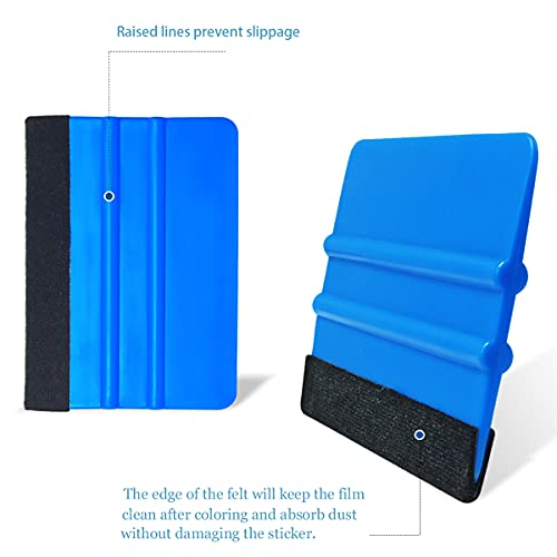 2 Pcs Wallpaper Smoothing Tool, Vinyl Felt Squeegee Window Tint Film Tool