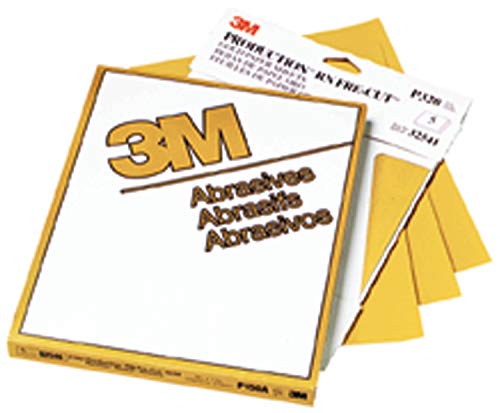 3M Gold Abrasive Sheet, 02536, P800 Grade, 9 in x 11 in - size: 11in x 9in, style: P800