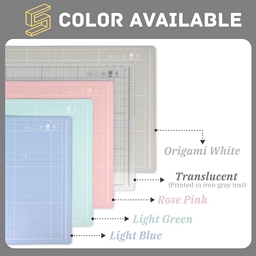 iMAT Flip Cutting Mat Note A2, Foldable, Double-Sided, Light Green - color: Light Green