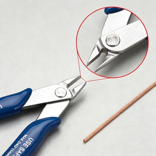 Wire Cutter, 170 Flush Diagonal Cutting Pliers, Precision Side Snips Tool for Craft, DIY Jewelry & 3D Printing