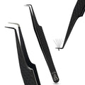 90 Degree Boot Lash Tweezers for Volume Fans - color: Cectweezer-01