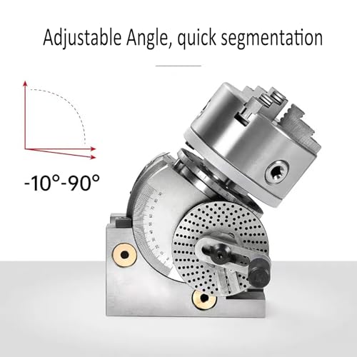6 Inch Dividing Head Set Precision Dividing Head for Milling Machine Rotary Table for Milling Grinding Drilling Machine - size: 6 Inch