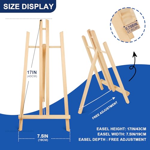 ESRICH 10PCS 17 Inch Tabletop Easels, Easel Stand for Painting - style: 10