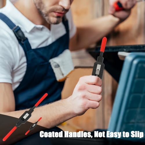 2 Pcs Adjustable Tap Wrench M1-M20, Ratcheting Handle Tool for Reamer