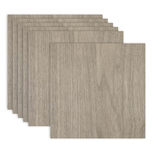 MECCANIXITY 6PCS Walnut Plywood Sheets,12 x 12 x 1/8 Inch Unfinished Wood Board Lightweight/Durable Wood Panels for Laser Cutting & Engraving,Crafts,Painting, Aircraft Model - size: 12 x 12 x 1/8 Inch