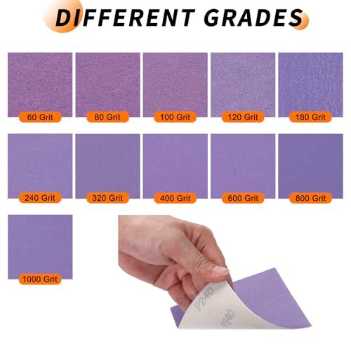 20 Pcs 600 Grit Sandpaper 4.5x5.5 Inch Sand Paper Alumina Abrasive - size: 600Grit