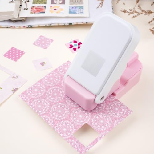 0.83inch Square Punch, Square Craft Punch for Junk Journal - color: 0.83x0.83" Square Punch Pink