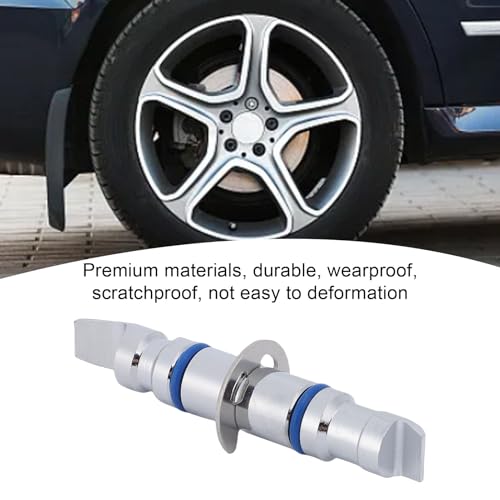 CHICIRIS 8pcs Wheel Alignment Clamp Rim Studs, Stainless Steel Reversible Positioning Kit with Snap Ring and Rubber Ring, for Hunter Wheel Clamps