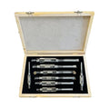 Adjustable Hand Reamer H4-H11 for Metal & Wood Repairs, 15/32" to 1-1/16" - size: H4 to H11 - 8Pcs