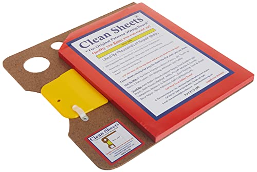 Clean Sheets - CLN-CS100 Superior Mixing Pad (12x12) - 100 Disposable Sheets for Toughest Job, Clear (Pack of 2) - size: 1 Count (Pack of 2)