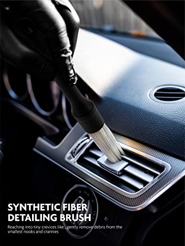 Fantasticlean Car Detailing Brush Set, Interior Leather Cleaning Kit, 9PCS - size: IT-ACS01-NT