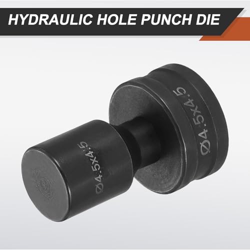 HARFINGTON Hydraulic Hole Punch Die 4.5x4.5mm Square Hole 40Cr Steel Electric Punching Kit for CH70 Electric Punching Machine, Black - size: 4.5x4.5mm