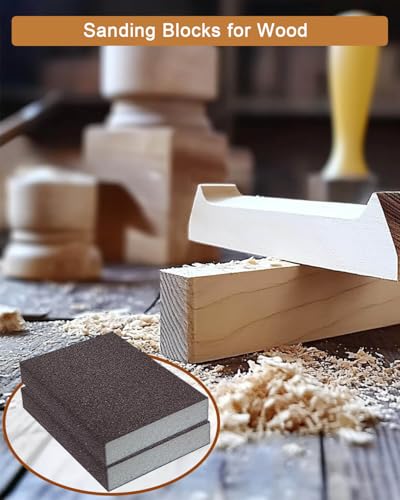 Sanding Sponge 80 Grit Sanding Block - 10Pcs Drywall Sanding Block for Wood - size: 80 Grit