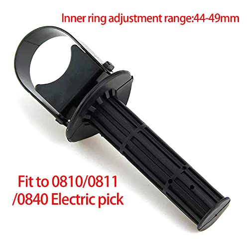 Still Awake 2Pcs Adjustable Electric pick Side Handle Rubber Coated Electric Hammer Drill Front Side Handle Grip for 081008110840 Electric Pick Hammer (0810) - size: 0810/0811/0840(2 Pcs)