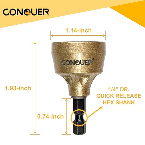 CONQUER Deburring External Chamfer Tool, Tungsten Blade, Fits 1/8"-3/4" - size: PREMIUM TUNGSTEN Blade 1/8"-3/4"(3mm-19mm)