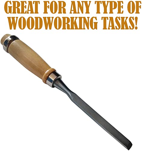 12 Pcs Wood Carving Chisel Set, SK5 Carbon Steel