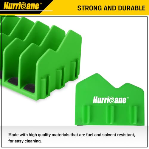 HURRICANE Plier Organizer Rack, 10-Slot Pliers Rack with Non-Slip Rubber Base, Tool Organizer, Tool Drawer Toolbox Storage, Green, Extendable Design, Fit 3” H, 1 Pack - color: green
