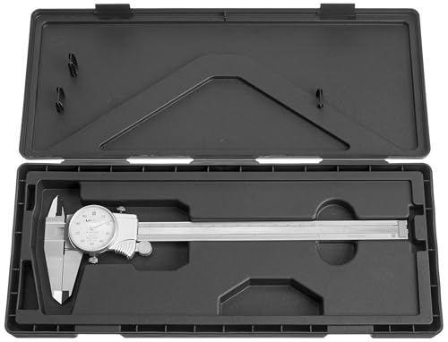 Mitutoyo 505-743J Dial Caliper, 0-8" Range, 0.001" Graduation, 0.1"/Rev, Smooth Dial Movement with Shock Protection, TiN Coated Sliding Surface for Wear Resistance, Lock Screw