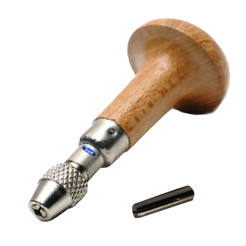 Graver Chuck Mushroom Wooden Handle Millgrain Reamer Broaches Pin Vise File Vice 2 Collet 0-3 mm