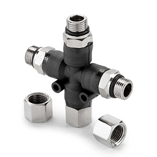 PointZero Airbrush Manifold 3-Way Air Hose Splitter 1/8