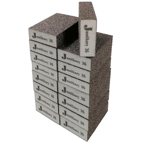 36 Grit Sanding Block, Jamiikury Coarse Sanding Sponge, 16pcs - size: 36 Grit