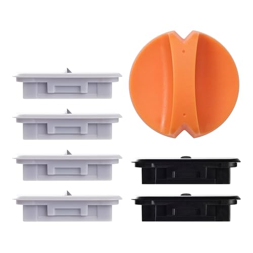 6-Pack Trimmer Replacement Blades for Fiskars Paper Trimmer, Replacement Blade for All Series of Fiskars/Portable&Precision Trimmer,Arts and Crafts,4 Cutting&2 Scoring Blades,a Slider,Orange - style: Orange (6 Blades)