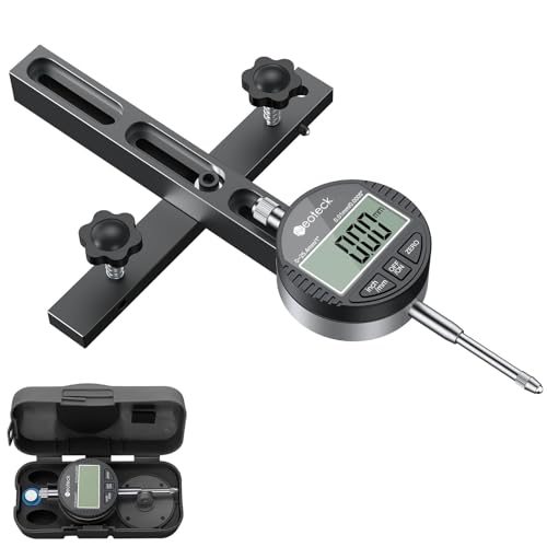Neoteck 0-1" Digital Dial Indicator Table Saw Gauge Suitable for Table Saws - color: Black