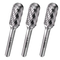 LU&MN SC-5 Tungsten Carbide Burr, 1/2" Head 1/4" Shank, 3 Pcs - style: SC-5,3PCS