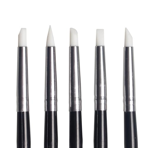 5Pcs/Set Dental Silicone Brush Pens for Resin Shaping and Trimmer (Pack of 2) - size: 1 Count (Pack of 2)