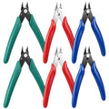6 Pack Zip Tie Cutter, Flush Cutters for Precision Cutting, Small Wire Cutters for Electronics & Jewelry, Jewelry Wire Cutters for 3D Printing & Model Building, 5-Inch Carbon Steel Diagonal Nippers