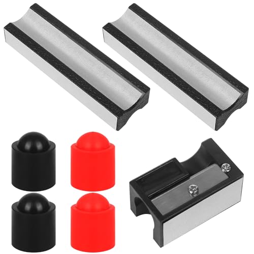 Vefungyan Billiards Pool Cue Tips Shaper: 2pcs Multifunctional Pool Stick Rapid Repair Tool and Polish Sandpaper Accessories