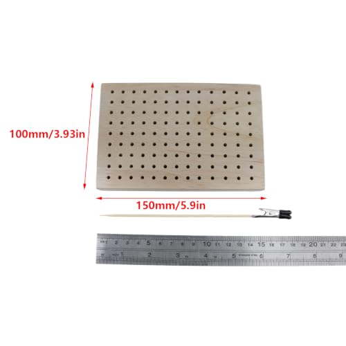Antrader Alligator Clip Stick Set Modeling Tools with Rubber Tips,30Pcs - color: Wood With Stand Base
