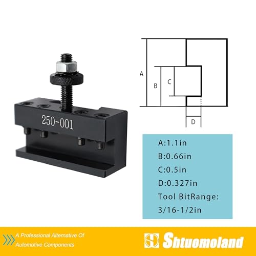 5Pcs 250-001 OXA #1 Quick Change Tool Post Turning & Facing Holder - color: 250-001