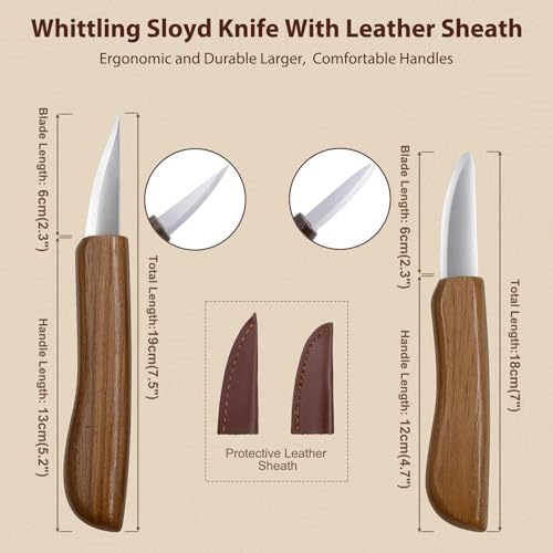 Wood Carving Kit for Beginners with Basswood Blocks & Whittling Knife - color: Brown-2