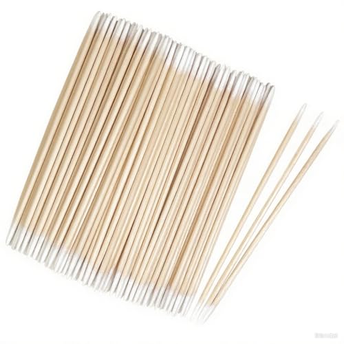 200 Dual-Tip Micro Swabs, Pointed Cotton Swabs for Nails & Makeup - color: 200 Dual-tip