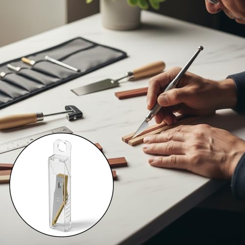 #11 Titanium Coated Knife Blades 30 Pcs Utility Art Blades Refill for Carving, Cutting, Model Making, Scrapbooking