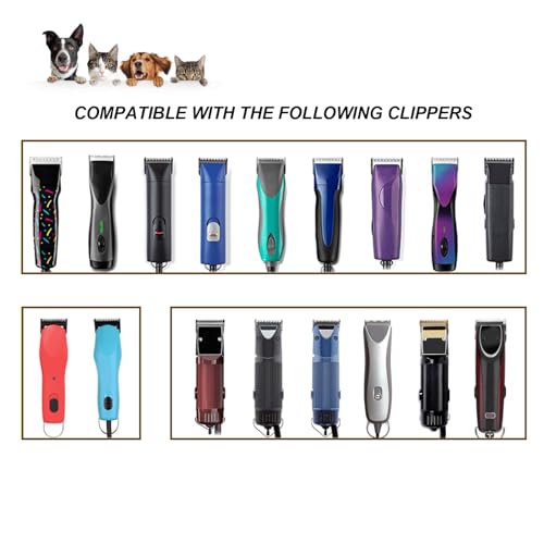 10# Grooming Ceramic Pet Clipper Blades Compatible with Andis & Oster A5 - color: Silver, size: 10# 1.5mm (2 Pack)