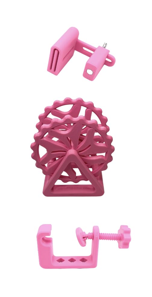 Third Hand Binding Folder Clip, Binding Wheel, and Wheel Clamp for Quilting and Sewing By Purple Hobbies, Making It Easier to Create Binding and Store. (Pink 3 Piece Combo with 2.5 Clip) - color: Emerald Green 3.5"