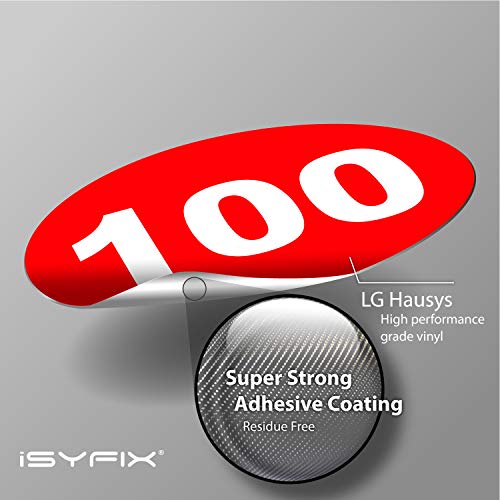 iSYFIX Red Consecutive Number Stickers, 1 to 100, 1.5 Inch, 1 Set - color: Red, size: 1.5-inch