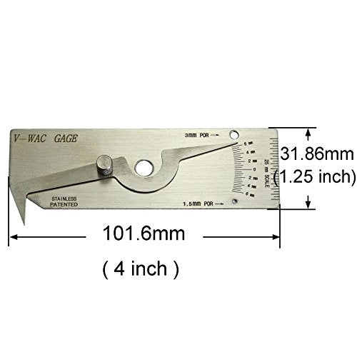 RIVERWELD V-WAC Single Weld Gage Welding Inspection Metric - style: Metric