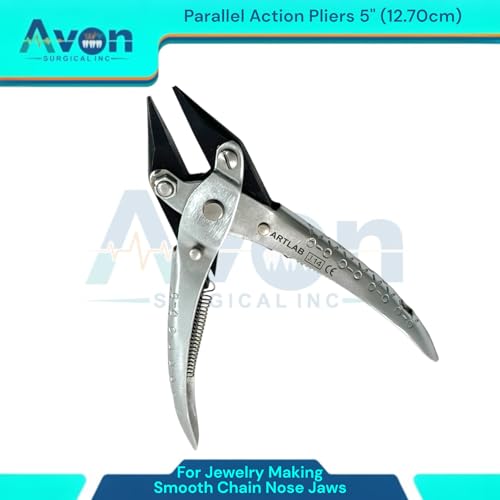 Essential Jeweler Parallel Pliers - Wire Bending, Wire Shaping, Beading, Jewelry Repair Parallel-Action Pliers | Apply Even Pressure Every Time. ((#J12+#J13+#J14) - Set of 3) - style: (#J12+#J13+#J14) - Set of 3
