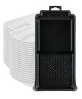 Bates- 4 Inch Paint Tray Set, 41 Pack, 1x 4 Inch Paint Roller Tray, 40x Disposable Plastic Liners, Black and White - size: 4 inch, 41 pcs