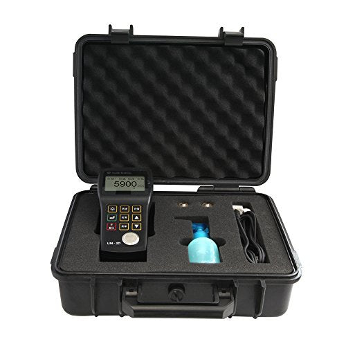 YUSHI UM2 Series UM-2 Handheld Portable Ultrasonic Thickness Gauge Tester Meter 0.03'' to 12'' / PT-08 Probe P-E (pulse-echo), Interchangeable Probe/Transducer Option Available - style: UM-2