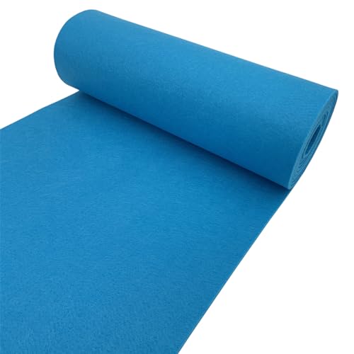 aufodara Felt Fabric 11.8 x 98.4 inch Craft Felt Fabric Roll, Felt 3mm Thick for Felt Table Mats DIY Arts & Crafts Patchwork Sewing Decorations (Bule) - color: Bule