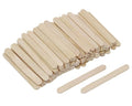Shapenty Small Wooden Craft Sticks Wax Sticks Bulk for Christmas Party Ornaments Art Craft Building Projects Resin Epoxy Paint Mixing Classroom Counting Activity, 100PCS (2.2 x 0.2Inch) - size: 2.2 x 0.2Inch