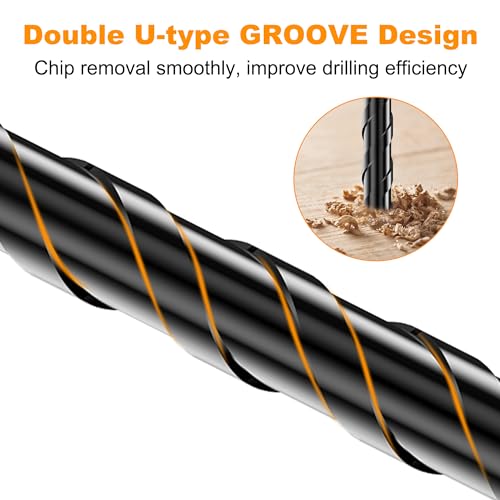 12Pcs Cross-Tip Masonry Drill Bit Set & Concrete Drill Bit Set, 3/16"-1/2" - size: 12 pcs 3/16"-1/2" Cross-Tip