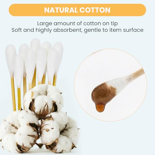 200PCS 6 Inch Cotton Swabs (Large Cotton Head) in Storage Box - size: 200PCS Lagre Cotton Head