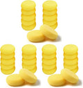 12 Pcs Round Painting Sponge WAFJAMF 2.96inch Yellow Craft Sponges Clay Sponge for Face Painting Art Crafts (Pack of 3) - size: 12PCS (Pack of 3)